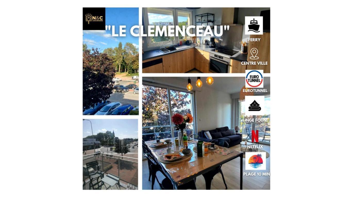 Le Clemenceau Appart-Calais Nord-Balcon-Plage Екстериор снимка